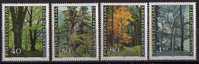 Forets Et Arbres De La Principauté Du Liechtenstein.  4 T-p Neufs ** . Yv.# 698/701 - Unused Stamps