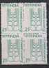 India 1977 MNH, Block Of 4, Agricuture Expo., Grains Stalk - Blocks & Sheetlets