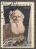 RUSSIA - 1935 10k Tolstoy, Perf 14. Scott 578. Used - Gebraucht