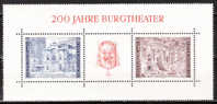 BL8**  Burgtheater - MNH** - SUPERBE!!!! - Blocks & Sheetlets & Panes