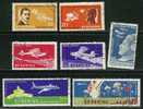 ● ROMANIA 1960 - AVIAZIONE - P.A. N. 111 / 117 Usati, Serie Completa - Cat. ? € - Lotto N. 949 - Usati