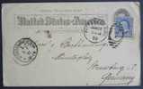 USA - PITTSBURG / 1892 ENTIER POSTAL POUR L ALLEMAGNE  (ref 1272) - ...-1900