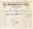 Facture Ed. Herbrich & Fils Sélestat 10-06-1930 - Déménagement Camionnage Transport Location Car Autocar ... - Verkehr & Transport