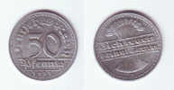 Germany 50 Pfennig 1921 D - 50 Rentenpfennig & 50 Reichspfennig