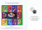 Coupe Du Monde De Football, Le Souvenir Officiel De La Poste - Used Stamps