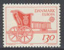 Danmark Denmark Dänemark 1979 Mi 686 YT 687 ** Letter Mail Cariole / Kariole / Tilburi / Sjees - Europa Cept - Postkoetsen