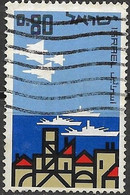 ISRAEL 1966 18th Anniv Of Independence - 80a. - Dassault Mirage IIICJ Jet Fighters And Warships  FU - Used Stamps (without Tabs)