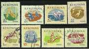 ● ROMANIA 1959 - SPORT -  N. 1643 / 50 Usati, Serie Completa - Cat. ? € - Lotto N. 966 - Gebraucht