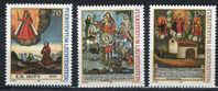 Liechtenstein 2001, N°1212-14 - "Ex-voto - Tableaux Religieux" (**) - Ungebraucht