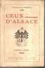 CEUX D'ALSACE 1900 1914 - Alsace