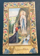 53724)cartolina Illustratoria Nostra Signora Di Lourdes - Lieux Saints