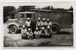 CROATIA - DONJI MIHOLJAC, Firemen, Truck, Real Photo, Format Postcard - Feuerwehr