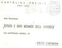 53766)post Card Austriaca Con Annullo Verso Istituto E Orto Botanico Della Università Di Catania - Used Stamps