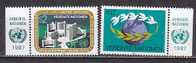 PGL - ONU UNO WIEN N°73/74 ** AVEC TAB - Unused Stamps