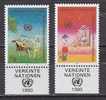 H0800 - ONU UNO WIEN N°106/07 ** AVEC TAB - Unused Stamps