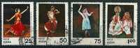 Indien  1975  Volkstänze  (part Set)  Mi-Nr.646/49  Gestempelt / Used - Usados