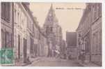 Carte Postale Ancienne  Moreuill (80)   Rue De L'Hopital - Moreuil