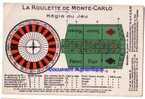 LA ROULETTE DE MONTE-CARLO / Régle Du Jeu... - Sonstige & Ohne Zuordnung