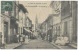 (82) LAFRANÇAISE Grand´Rue Et Église 1910. Commerces Pâtisserie-Boulangerie Tabac. Très Animée. - Lafrancaise