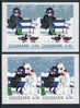 DENMARK/Dänemark 2010, "Winter Tales" Self-adhesive Set Of 2v In Pair From Booklet (serpentine Roulette)** - Ungebraucht