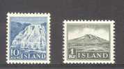 (S1132) ICELAND, 1935 (Icelandic Views. Definitive Issue). Complete Set. Mi ## 181-182. MNH** - Ongebruikt