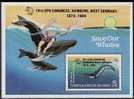 Sheet, Turks Caicos Sc639 Whale, UPU, Hamburg - Baleines