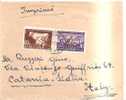53813)lettera Bulgara Con 2 Valori + Annullo - Covers & Documents