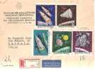 53815)lettera Racc. Aerea Ungherese Con 5 Valori + Annullo - Postmark Collection