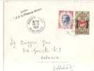 53831)lettera Service Principe Di Monaco Con 2 Valori + Annullo Del 30/6/1958 - Postmarks