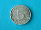 1949 A - 5 PFENNIG / KM 2 ( For Grade, Please See Photo ) !! - 5 Pfennig