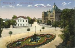 AK Naumburg Weissenfelser Straße & Gymnasium ~1910 #05 - Naumburg (Saale)