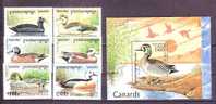 Cambodia 1997 MiNr. 1704 - 1710 (Block 227) Kambodscha Birds Ducks 6v+1bl MNH** 15,50 € - Canards