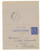 1f Mercure Yvert SPE-CL1, Cachet Autoplan De 1940 - Letter Cards