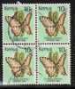 KENYA   Scott #  424A  VF USED Block Of 4 - Kenya (1963-...)