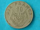 1974 - DIX FRANCS / KM 14.1 ( For Grade, Please See Photo ) !! - Rwanda