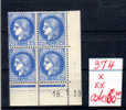 Cérès Coin Daté (16/01/39), 374** *, Cote 100 € - 1930-1939