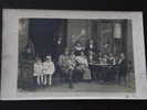 CAFE - Consommateurs à La Terrasse - Militaire - Enfants - Animée - Carte-photo - Non Voyagée - A Voir ! - Cafés