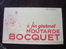 1  Buvard     Moutarde  BOCQUET  ...à Fin Gourmet.... - Moutardes