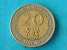1998 - 20 SHILLINGS - KM 32 ( For Grade, Please See Photo ) ! - Kenya