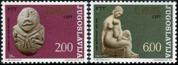 CEPT / Europa 1974 Yougoslavie N° 1438 & 1439 ** Sculptures - 1974