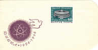 Hungary Energy Nuclear Atom 1966 Cover  FDC Premier Jour,mint. - Atomo