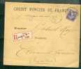 Lettre Recommandée De  Paris 81   Affranchie à 35 Centimes En 1910 - Ac5607 - Covers & Documents