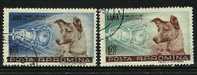 ● ROMANIA 1957 - LAIKA - N. 1550 / 51 Usati, Serie Completa - Cat. ? € - Lotto N. 1012 - Usado