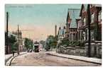 Derbyshire Derby Tramway In Burton Road Color Card Written In 1906 Carte Couleur Ecrite En 1906 - Derbyshire