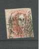 BELGIE  N° 8  MEDAILON   1851 GESTEMPELD - 1851-1857 Medaillen (6/8)