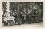 Baugy Carte Photo Fete Du 14 Aout 49 Photo Eyraud La Guerche Char Savigny/septaine Tracteur - Baugy