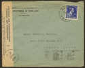 Lettre Affr. 1,75f D'ANTWERPEN/1945" Pour Buenos Aires + Censures Des Communications. - Briefe U. Dokumente