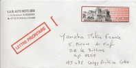 Lettre Avec Vignette D´affranchissement à 0,95€, Oblitération Du 09/07/2010 - Postmarks