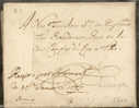 Lettre De Bruxelles 1666avec Sceau Pour Lille Avec Manuscrit "Peujot Par Blommart Le ..." - 1621-1713 (Spanish Netherlands)