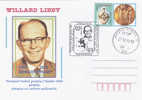 Willard Libby, Prix Nobel De Chimie En 1960 ,cover Very Nice Romania. - Chimica